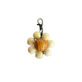 lychee cream flower keychain