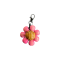 guava pink flower keychain