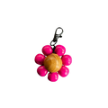 pitaya pink flower keychain