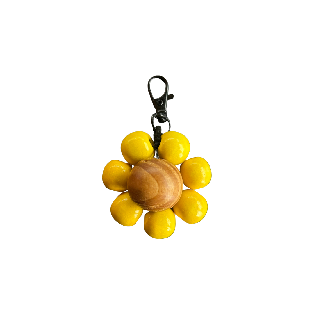 yuzu yellow flower keychain